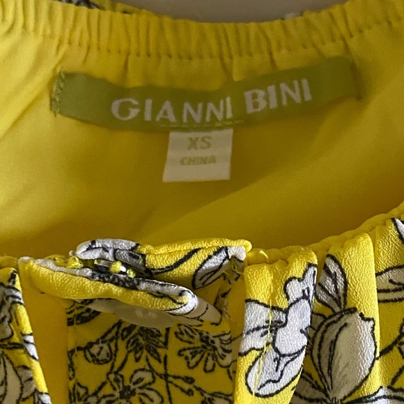 NWT Gianni Bini Aida Floral Print Off-the-Shoulder Button Front Midi Dress Sz XS - Picture 5 of 13